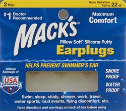 Macks Earplugs transparent