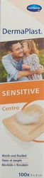 DermaPlast SENSITIVE Centro Strip 3x4cm hautfarbig