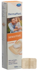 DermaPlast SENSITIVE Centro Strip 3x4cm hautfarbig