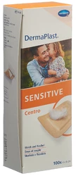 DermaPlast SENSITIVE Centro Strip 4x6cm hautfarbig