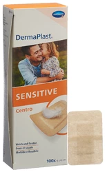 DermaPlast SENSITIVE Centro Strip 4x6cm hautfarbig