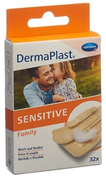DermaPlast SENSITIVE Family Strips assortiment hautfarbig