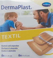 DermaPlast TEXTIL Centro Strip assortiment hautfarbig