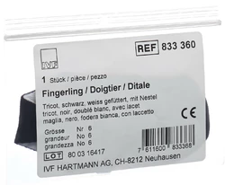IVF Däumling Tricot Grösse 6 schwarz