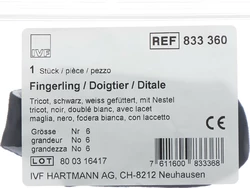 IVF Däumling Tricot Grösse 6 schwarz