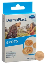 DermaPlast Spots rund hautfarbig