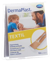 DermaPlast TEXTIL Textil Fingerverband 2x16cm hautfarbig