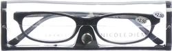 Nicole Diem Lesebrille 2.50dpt Cannes black