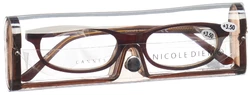 Nicole Diem Lesebrille 3.50dpt Cannes braun