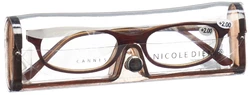 Nicole Diem Lesebrille 2.00dpt Cannes braun