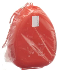 Taschen Maske mit Ventil Hardbox rot