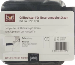 BORT Med Griffpolster Unterarmgehstützen schwarz