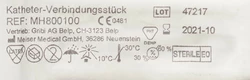 Sahag Katheter Verbindungsstück steril 800100