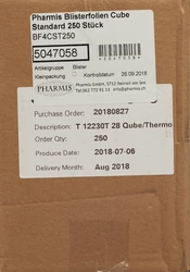 Pharmis Blisterfolien Cube Standard