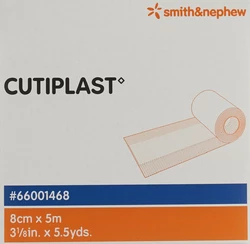 CUTIPLAST METERWARE Vliesstoffverband 8cmx5m weiss