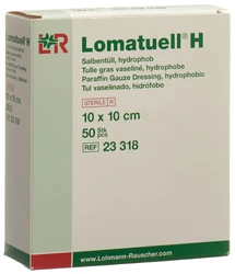 Lomatuell H Salbentüll 10x10cm steril