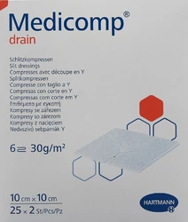Medicomp drain 10x10cm steril