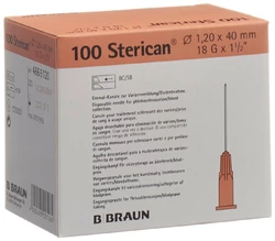 Sterican Nadel 18G 1.20x40mm rosa Luer