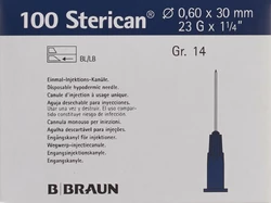 Sterican Nadel 23G 0.60x30mm blau Luer