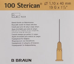 Sterican Nadel 19G 1.10x40mm elfenb Luer