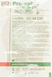 Pro-ophta S Augenverband L durchsichtig