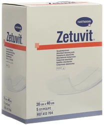 Zetuvit compresse absorbante 20x40cm stérile