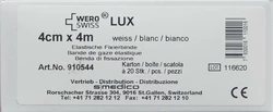 WERO SWISS Lux Elastische Fixierbinde 4mx4cm weiss