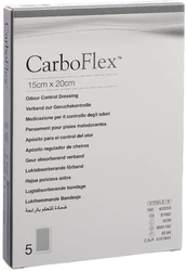 Carboflex Aktivkohle Verband 15x20cm steril