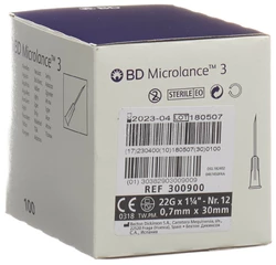 BD Microlance 3 Injektion Kanüle 0.70x0mm schwarz