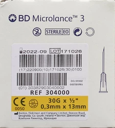 BD Microlance 3 Injektion Kanüle 0.0x1mm gelb