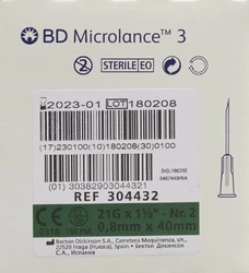 BD Microlance 3 Injektion Kanüle 0.80x40mm grün