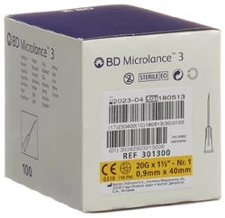 BD Microlance 3 Injektion Kanüle 0.90x40mm gelb