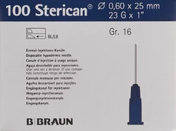 Sterican Nadel 23G 0.60x25mm blau Luer