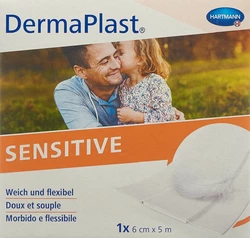 DermaPlast SENSITIVE Schnellverband 6cmx5m weiss
