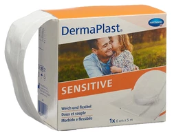 DermaPlast SENSITIVE Schnellverband 6cmx5m weiss