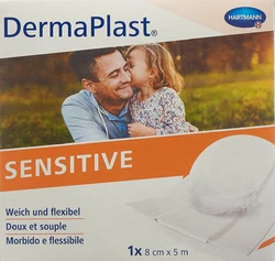 DermaPlast SENSITIVE Schnellverband 8cmx5m weiss