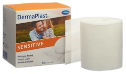 DermaPlast SENSITIVE Schnellverband 8cmx5m weiss