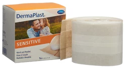 DermaPlast SENSITIVE Schnellverband 8cmx5m hautfarbig