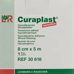 Curaplast Wundverband 8cmx5m hautfarbig
