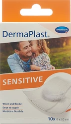 DermaPlast SENSITIVE Schnellverband 6x10cm weiss
