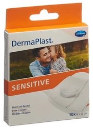 DermaPlast SENSITIVE Schnellverband 8x10cm weiss
