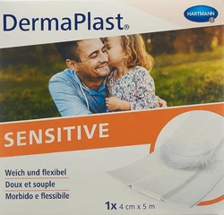 DermaPlast SENSITIVE Schnellverband 4cmx5m weiss
