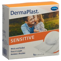 DermaPlast SENSITIVE Schnellverband 4cmx5m weiss