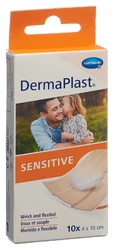 DermaPlast SENSITIVE Schnellverband 4x10cm hautfarbig