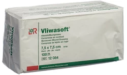 Vliwasoft Vliesstoffkompressen 7.5x7.5cm 6-lagig
