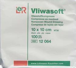 Vliwasoft Vliesstoffkompressen 10x10cm 4-lagig
