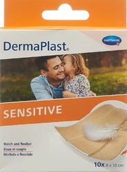 DermaPlast SENSITIVE Schnellverband 8x10cm hautfarbig