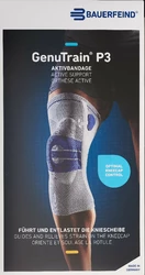 BAUERFEIND GenuTrain P3 Aktivbandage Grösse 5 rechts titan