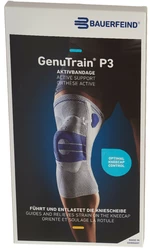 BAUERFEIND GenuTrain P3 Aktivbandage Grösse 5 links titan