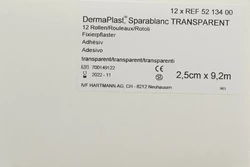 DermaPlast Sparablanc Heftpflaster 2.5cmx9.2m